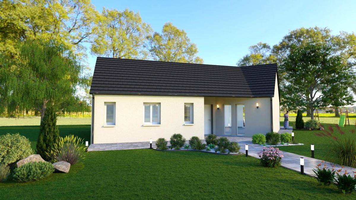 Programme terrain + maison à La Chapelle-Gauthier en Seine-et-Marne (77) de 63 m² à vendre au prix de 288500€ - 1