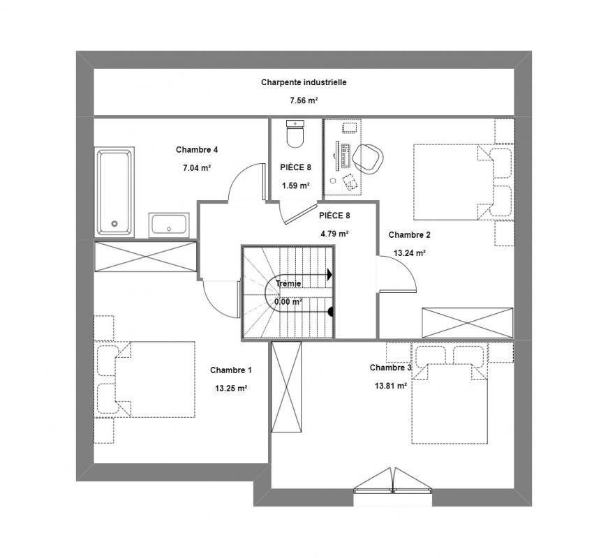 Programme terrain + maison à Champs-sur-Marne en Seine-et-Marne (77) de 400 m² à vendre au prix de 516851€ - 4