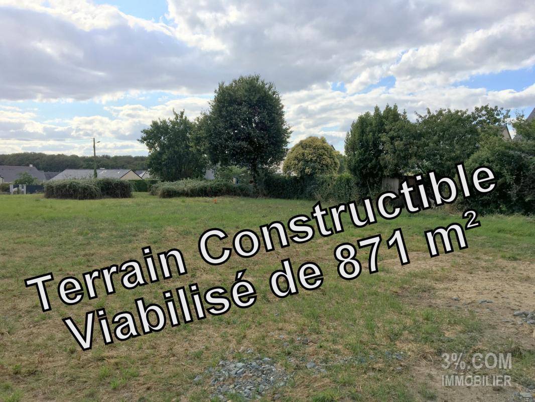 Terrain seul à Angers en Maine-et-Loire (49) de 871 m² à vendre au prix de 159500€ - 1