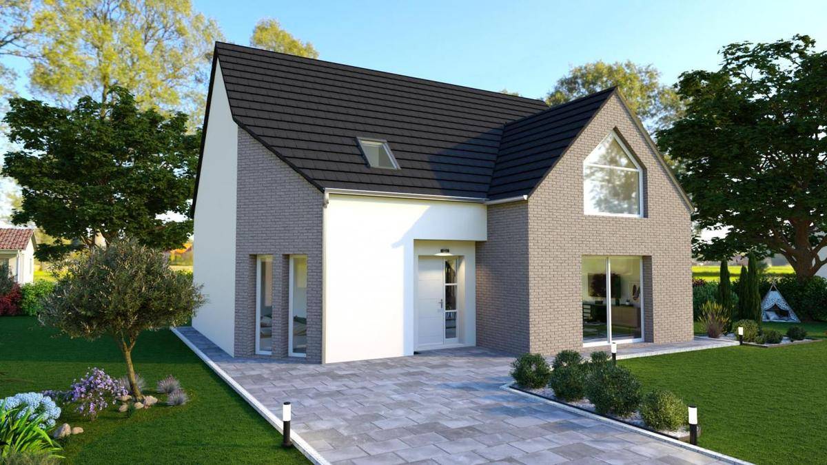 Programme terrain + maison à Chanteloup-les-Vignes en Yvelines (78) de 150 m² à vendre au prix de 432000€ - 1