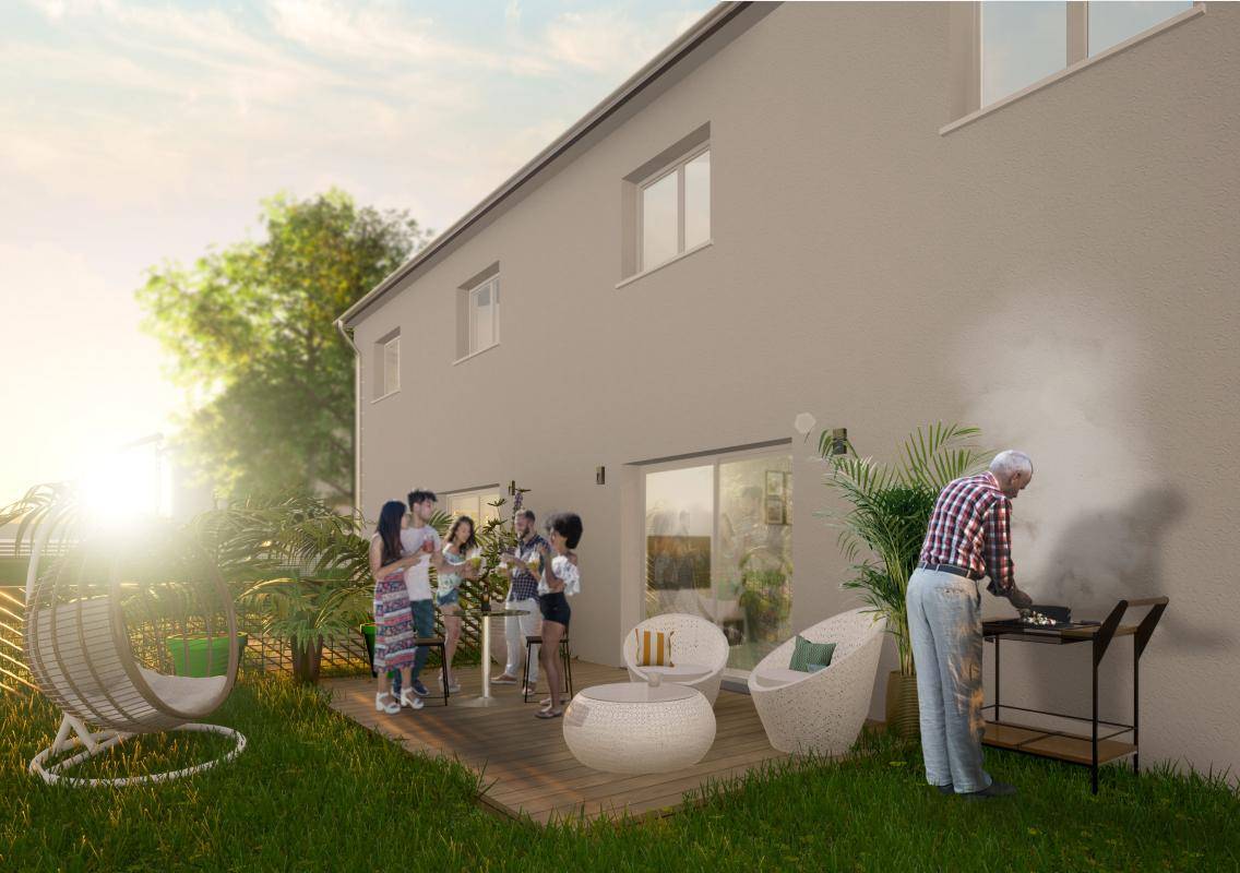 Programme terrain + maison à Eysines en Gironde (33) de 98 m² à vendre au prix de 425000€ - 2