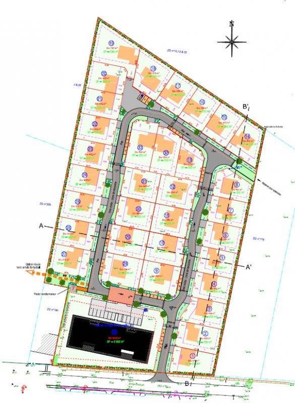 Terrain seul à Hermies en Pas-de-Calais (62) de 411 m² à vendre au prix de 41000€