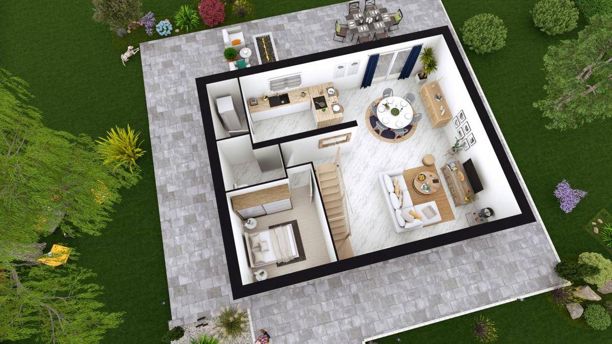 Programme terrain + maison à Verneuil-l'Étang en Seine-et-Marne (77) de 97 m² à vendre au prix de 344800€ - 4