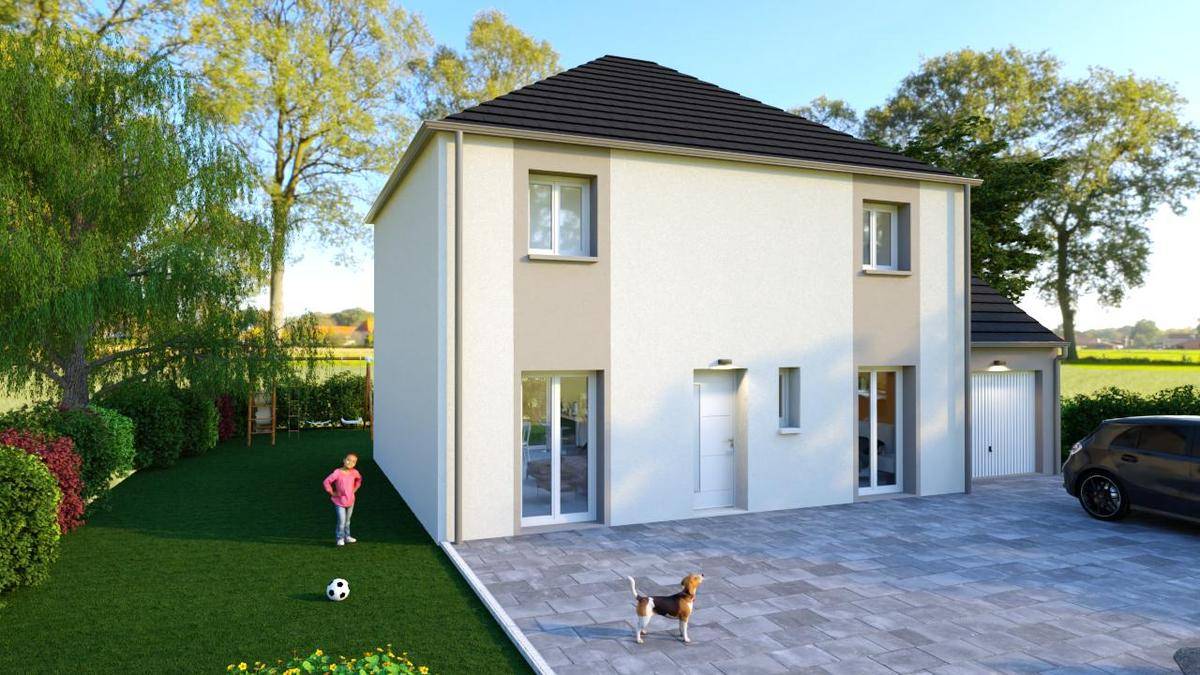 Programme terrain + maison à Mitry-Mory en Seine-et-Marne (77) de 431 m² à vendre au prix de 423396€ - 2