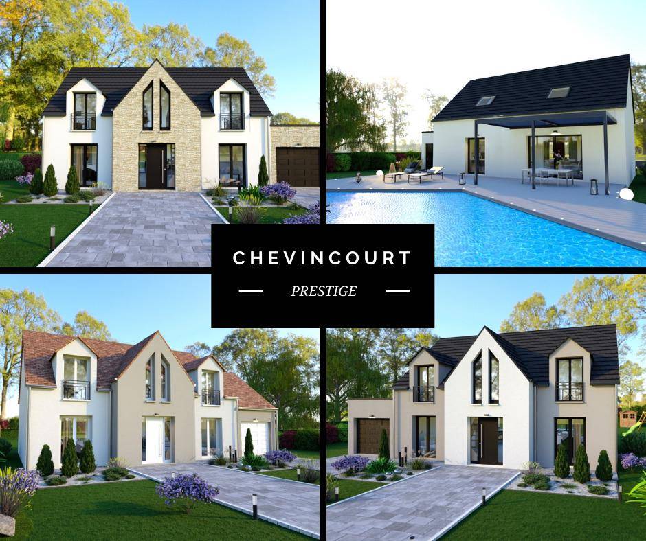 Programme terrain + maison à Pecqueuse en Essonne (91) de 147 m² à vendre au prix de 398637€ - 1