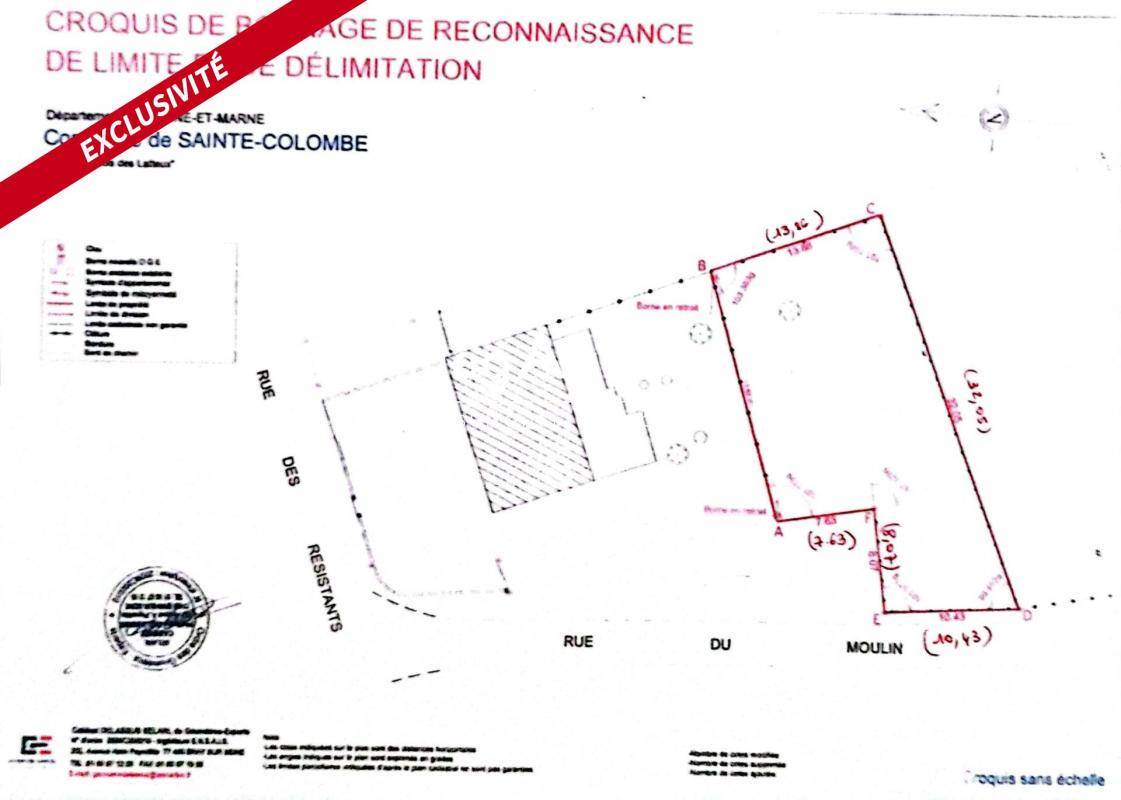Terrain seul à Provins en Seine-et-Marne (77) de 393 m² à vendre au prix de 44000€ - 3