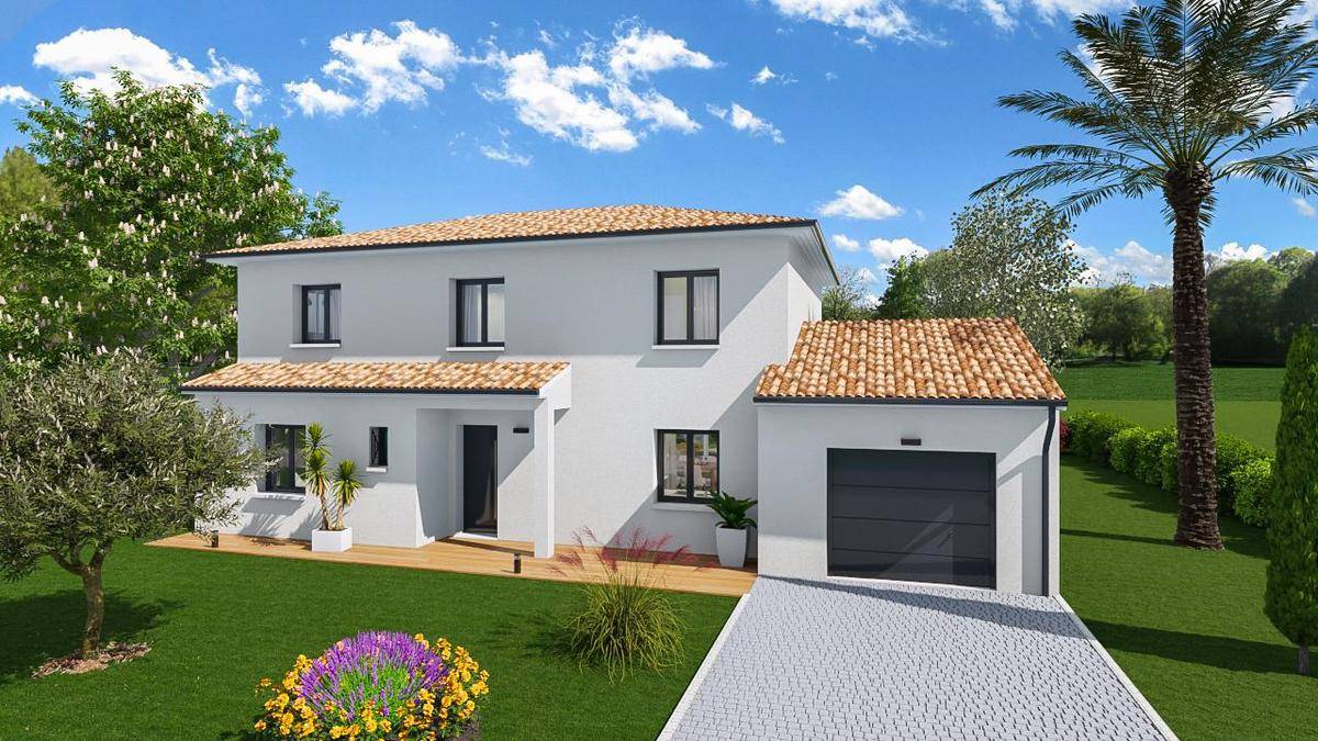 Programme terrain + maison à Vigoulet-Auzil en Haute-Garonne (31) de 647 m² à vendre au prix de 433600€ - 1