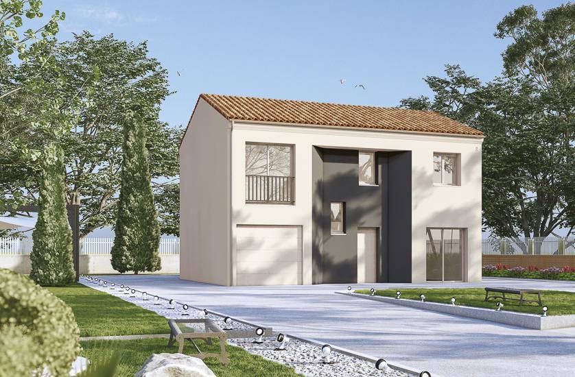 Programme terrain + maison à Puilboreau en Charente-Maritime (17) de 283 m² à vendre au prix de 351800€ - 1
