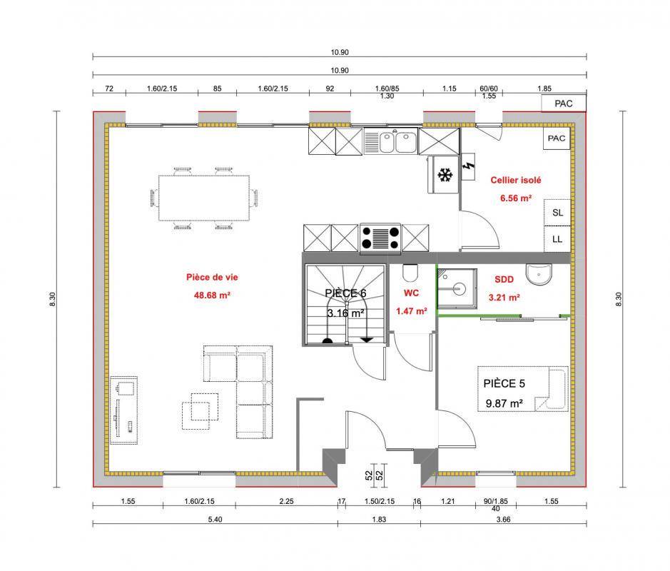 Programme terrain + maison à Carrières-sous-Poissy en Yvelines (78) de 279 m² à vendre au prix de 479000€ - 3