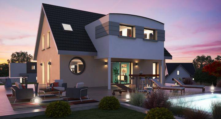 Programme terrain + maison à Essert en Territoire de Belfort (90) de 995 m² à vendre au prix de 419672€ - 1