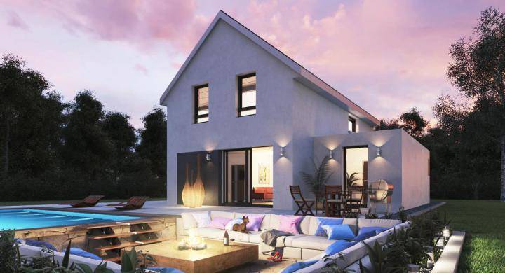 Programme terrain + maison à Oberschaeffolsheim en Bas-Rhin (67) de 325 m² à vendre au prix de 474100€ - 1