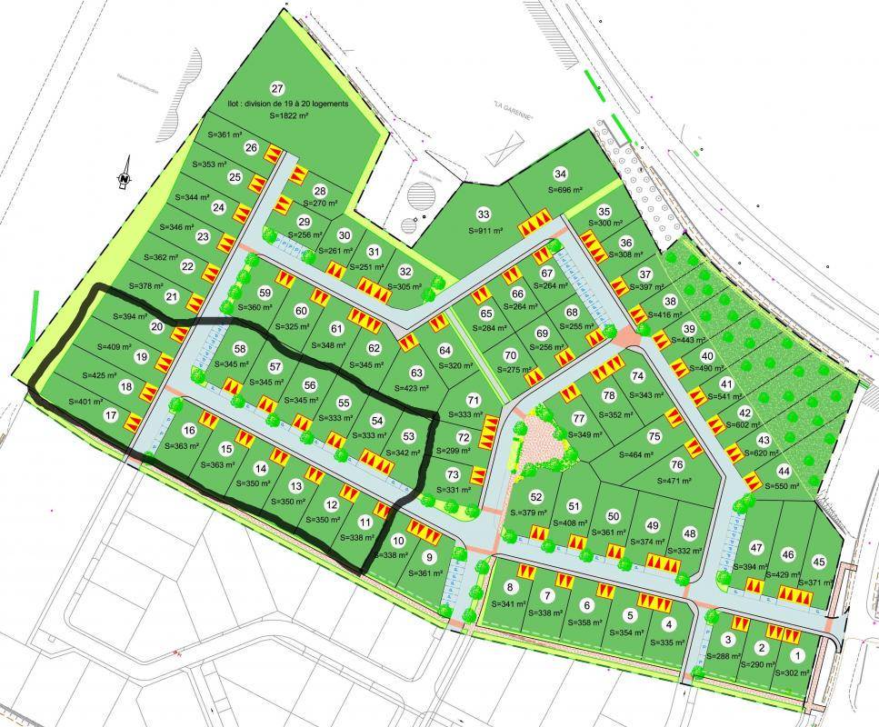 Terrain seul à Lécousse en Ille-et-Vilaine (35) de 366 m² à vendre au prix de 47740€