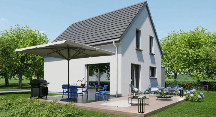 Programme terrain + maison à Habsheim en Haut-Rhin (68) de 350 m² à vendre au prix de 384900€ - 2