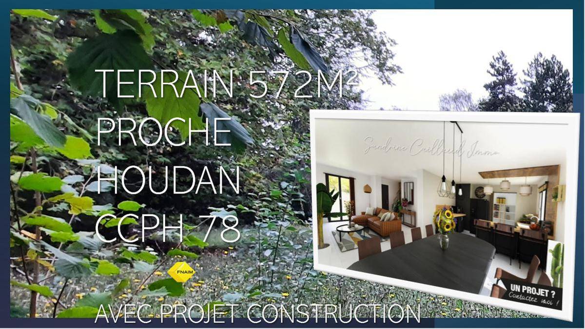 Terrain seul à Houdan en Yvelines (78) de 572 m² à vendre au prix de 85000€ - 1