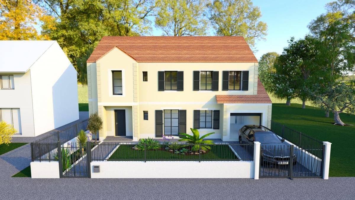 Programme terrain + maison à Seraincourt en Val-d'Oise (95) de 450 m² à vendre au prix de 488000€ - 1