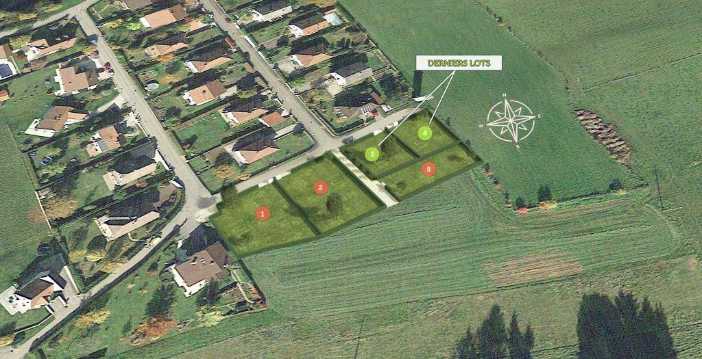 Terrain seul à Bourguignon en Doubs (25) de 500 m² à vendre au prix de 57500€ - 2