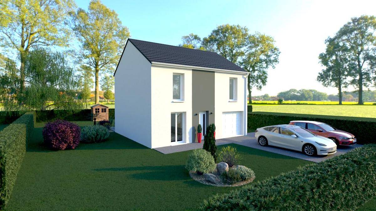 Programme terrain + maison à Cagny en Somme (80) de 99 m² à vendre au prix de 273000€ - 1