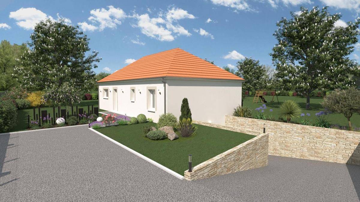 Programme terrain + maison à Aubeterre en Aube (10) de 95 m² à vendre au prix de 209000€ - 1