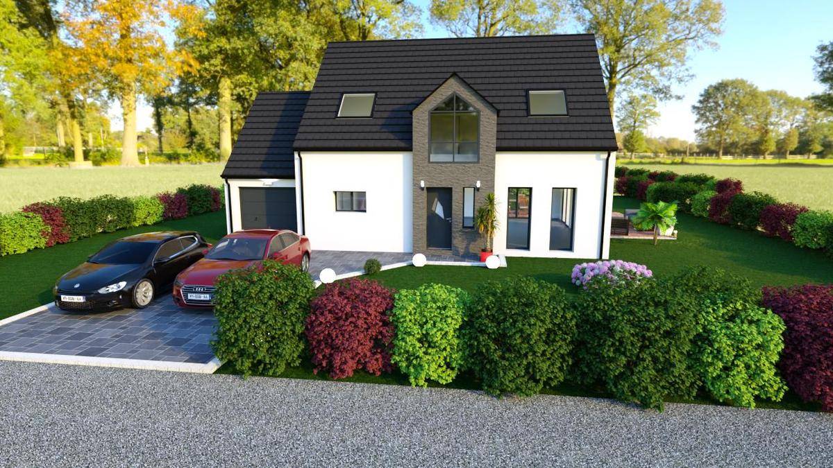 Programme terrain + maison à Fossemanant en Somme (80) de 1871 m² à vendre au prix de 311804€ - 4
