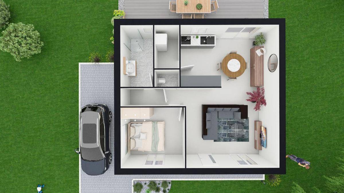 Programme terrain + maison à Méaulte en Somme (80) de 900 m² à vendre au prix de 215117€ - 3