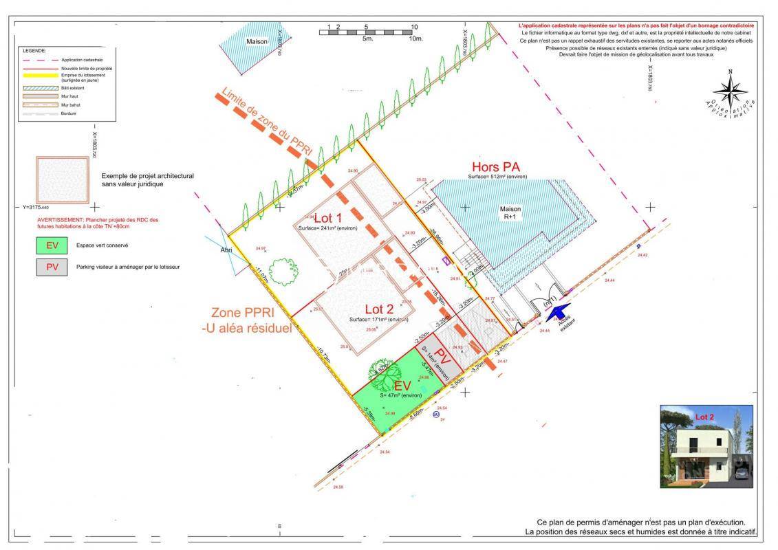 Terrain seul à Bernis en Gard (30) de 241 m² à vendre au prix de 119000€ - 4