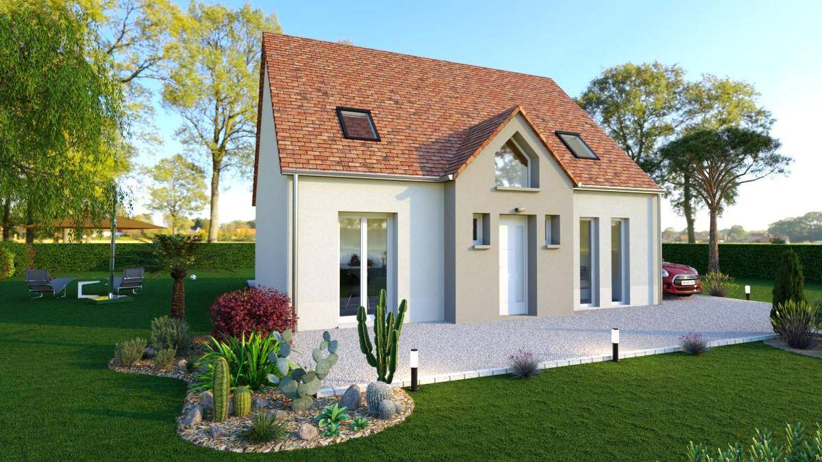 Programme terrain + maison à La Chapelle-Gauthier en Seine-et-Marne (77) de 105 m² à vendre au prix de 322000€ - 2