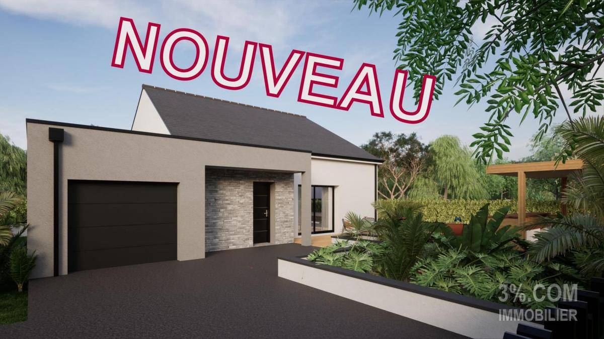 Programme terrain + maison à Saint-Léger-de-Linières en Maine-et-Loire (49) de 108 m² à vendre au prix de 387900€ - 1