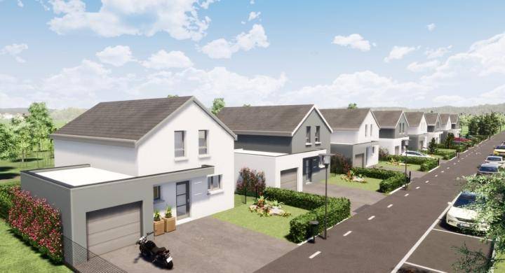 Programme terrain + maison à Ittenheim en Bas-Rhin (67) de 300 m² à vendre au prix de 418200€ - 1