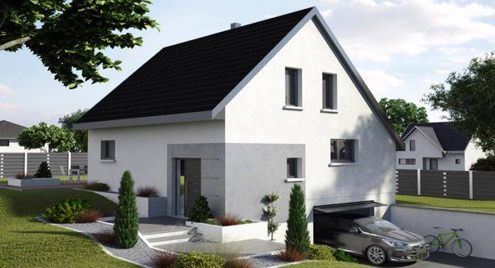 Programme terrain + maison à Obermodern-Zutzendorf en Bas-Rhin (67) de 300 m² à vendre au prix de 249000€ - 1