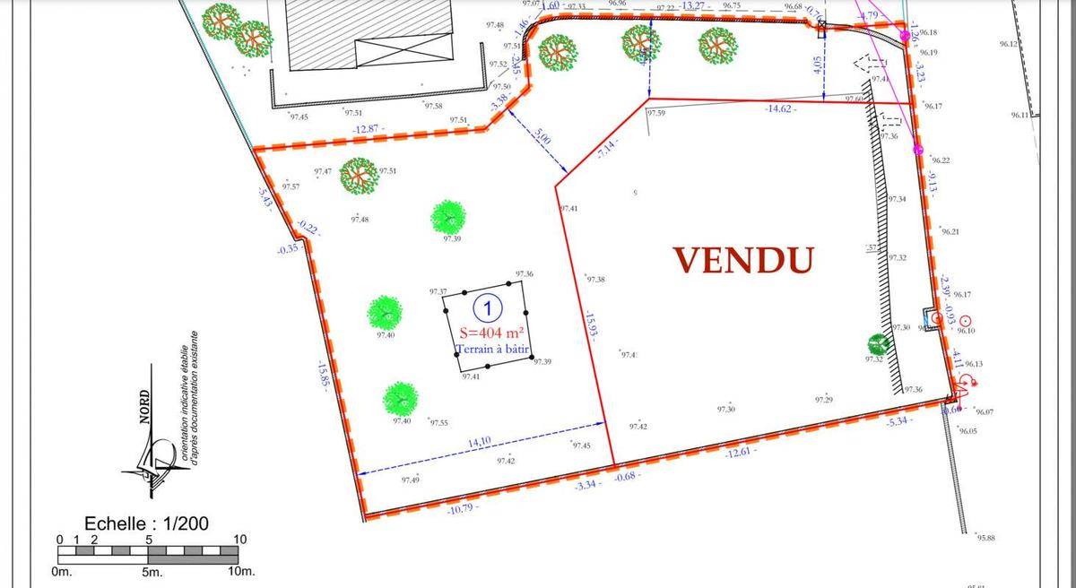 Terrain seul à Caveirac en Gard (30) de 406 m² à vendre au prix de 161000€ - 2