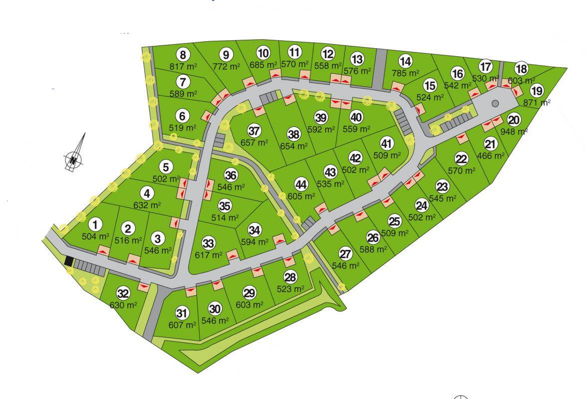 Terrain seul à Romagné en Ille-et-Vilaine (35) de 576 m² à vendre au prix de 39900€