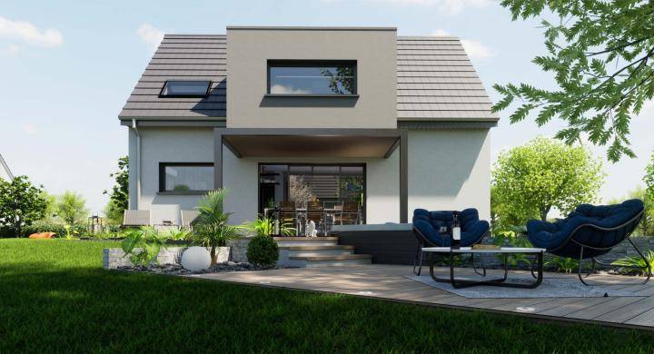 Programme terrain + maison à Offemont en Territoire de Belfort (90) de 800 m² à vendre au prix de 418456€ - 2