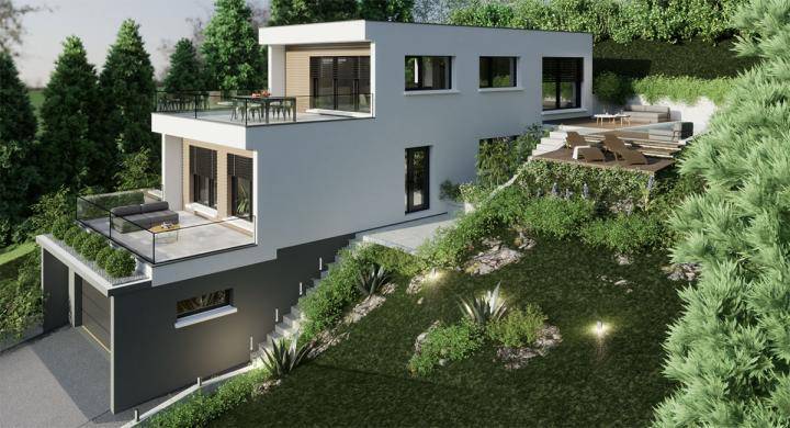 Programme terrain + maison à Guebwiller en Haut-Rhin (68) de 648 m² à vendre au prix de 597500€ - 1