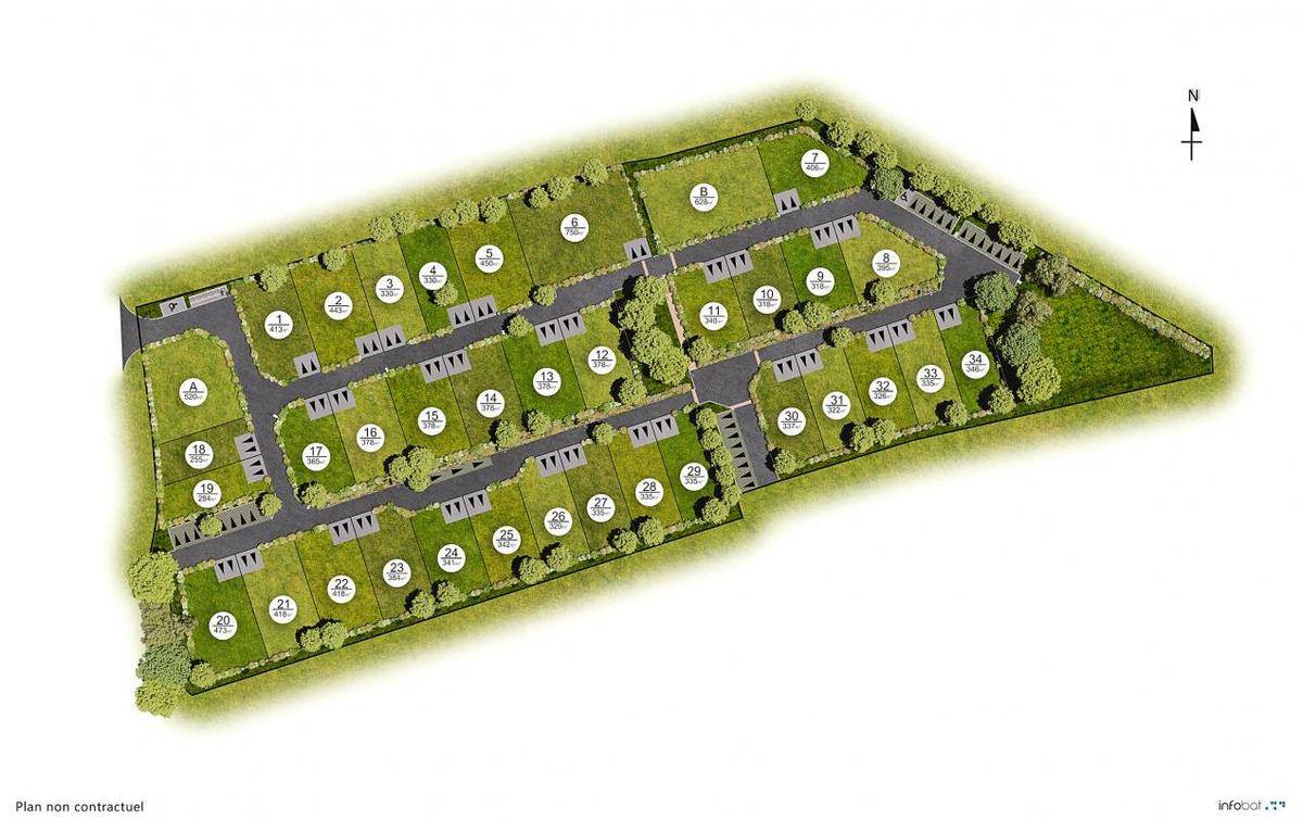 Terrain seul à Plerguer en Ille-et-Vilaine (35) de 255 m² à vendre au prix de 43000€ - 2