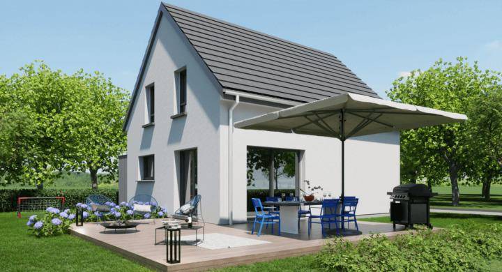 Programme terrain + maison à Merkwiller-Pechelbronn en Bas-Rhin (67) de 469 m² à vendre au prix de 275000€ - 2