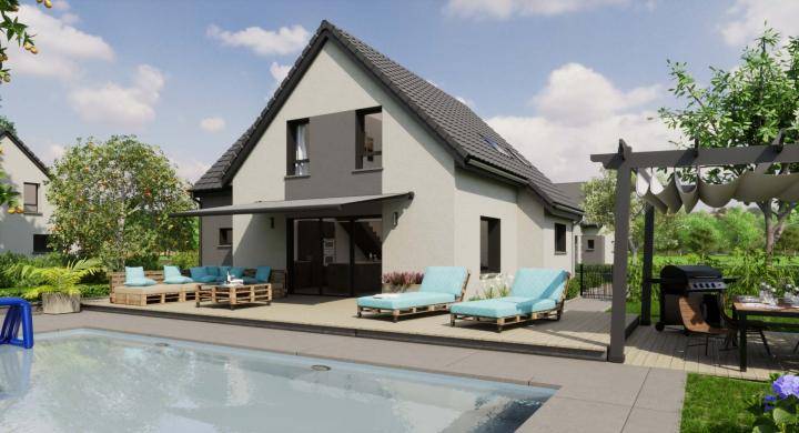 Programme terrain + maison à Heimsbrunn en Haut-Rhin (68) de 483 m² à vendre au prix de 382891€ - 1