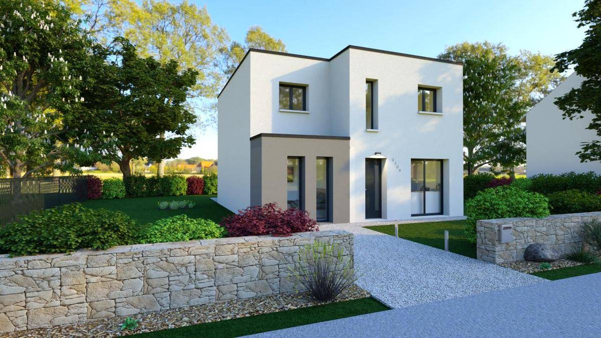 Programme terrain + maison à La Frette-sur-Seine en Val-d'Oise (95) de 332 m² à vendre au prix de 500271€ - 1