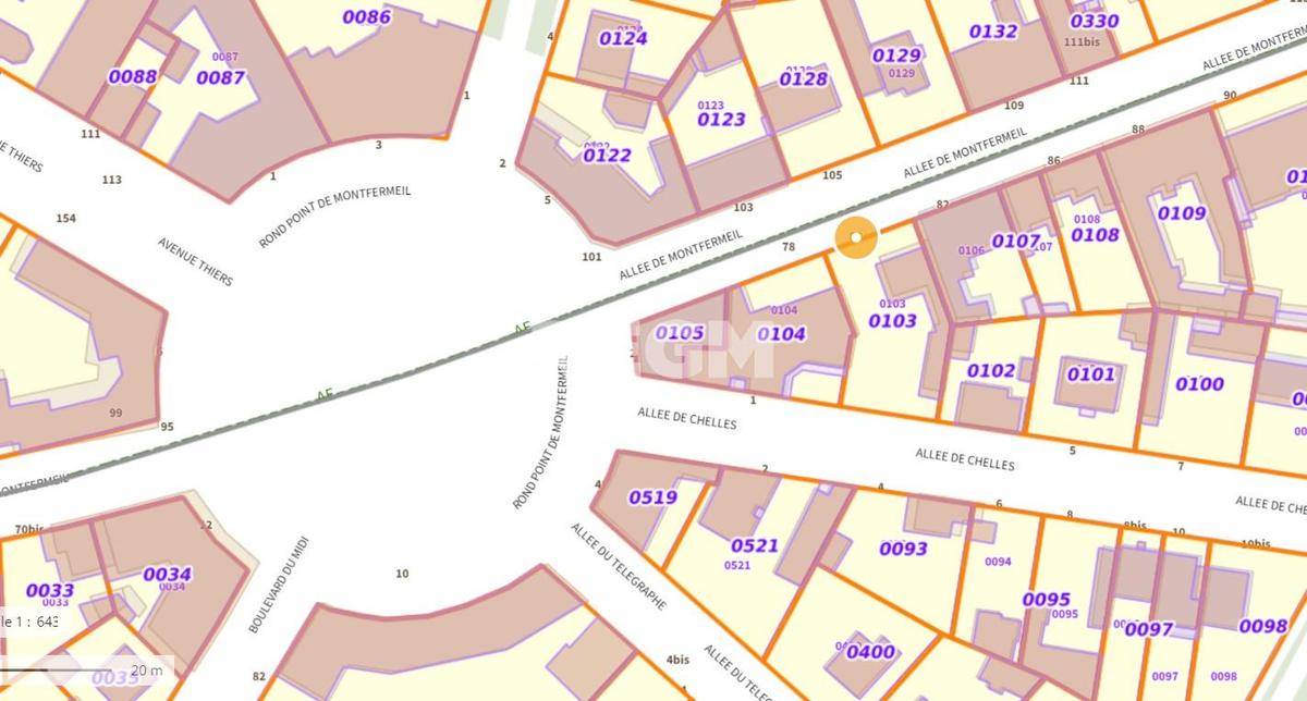 Terrain seul à Le Raincy en Seine-Saint-Denis (93) de 441 m² à vendre au prix de 745500€ - 2