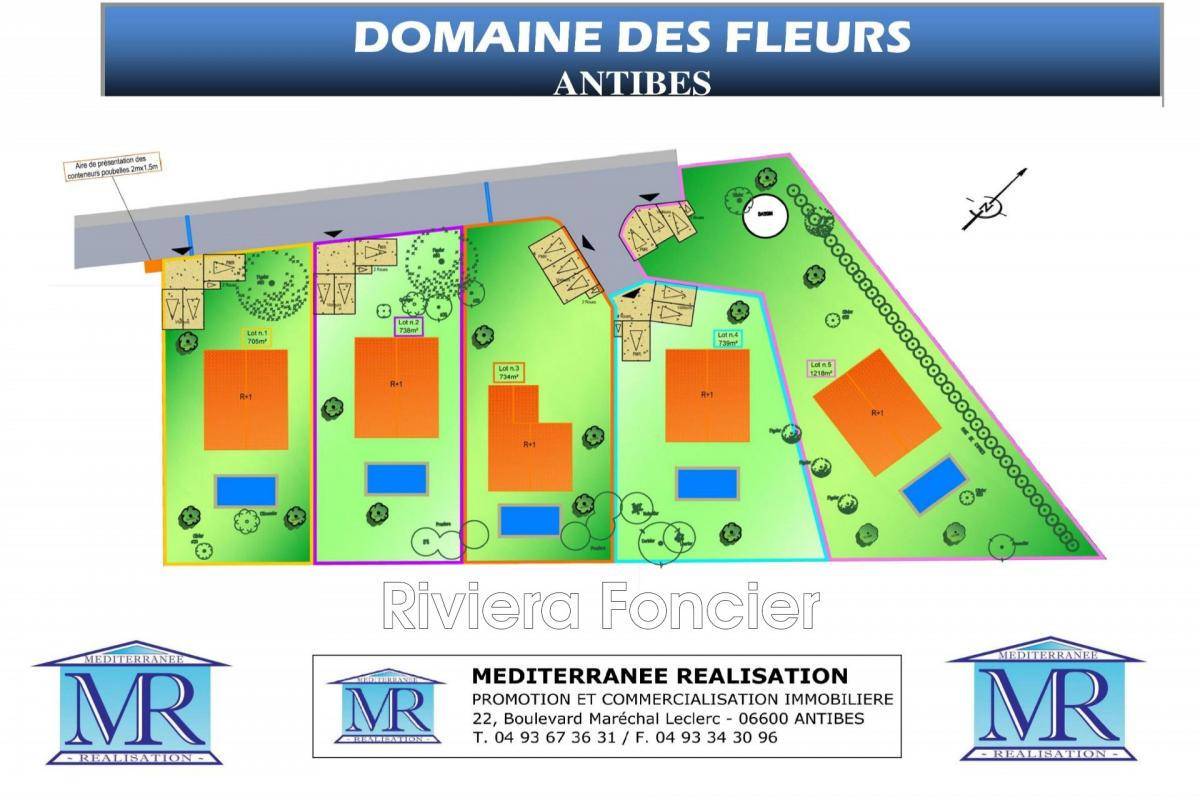 Terrain seul à Antibes en Alpes-Maritimes (06) de 700 m² à vendre au prix de 305000€ - 3