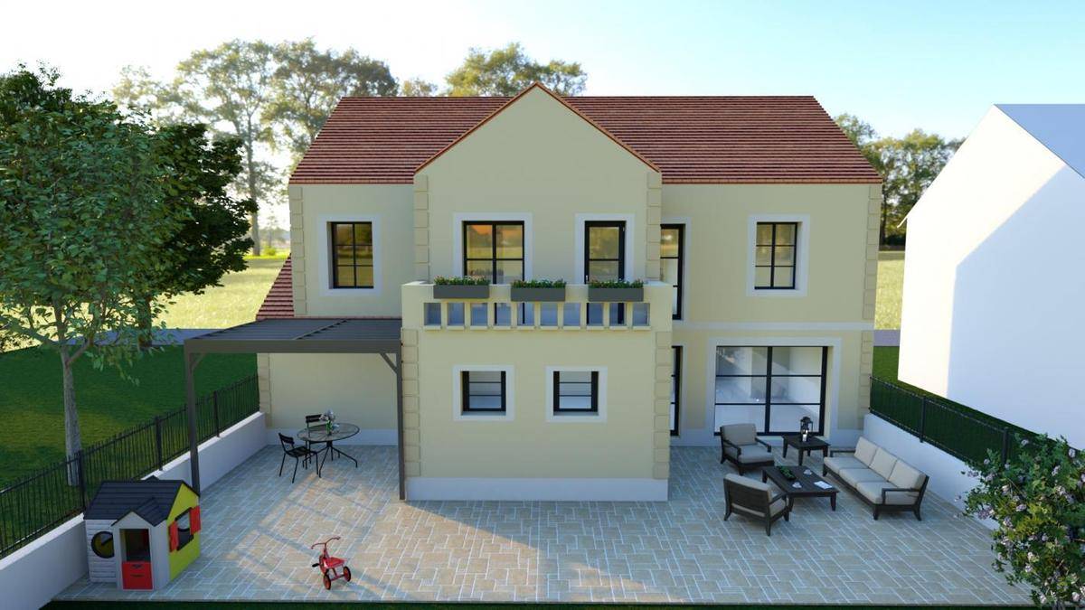 Programme terrain + maison à Seraincourt en Val-d'Oise (95) de 450 m² à vendre au prix de 488000€ - 2