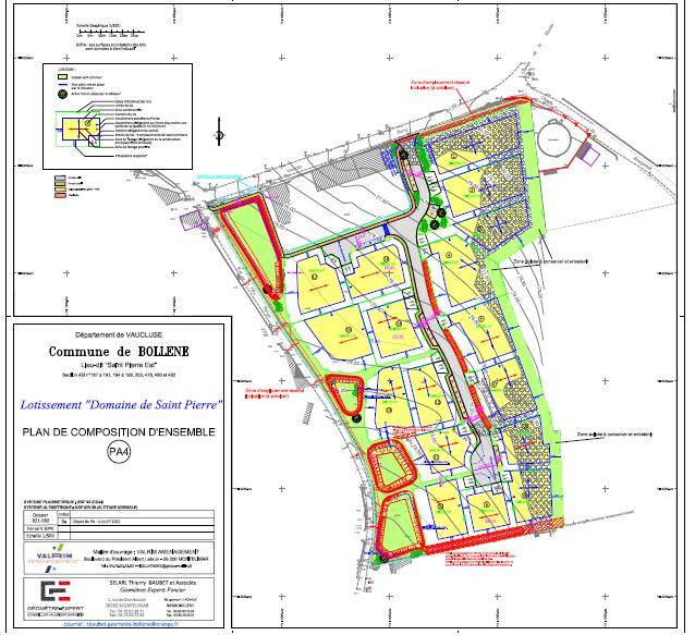 Terrain seul à Bollène en Vaucluse (84) de 915 m² à vendre au prix de 129000€ - 4