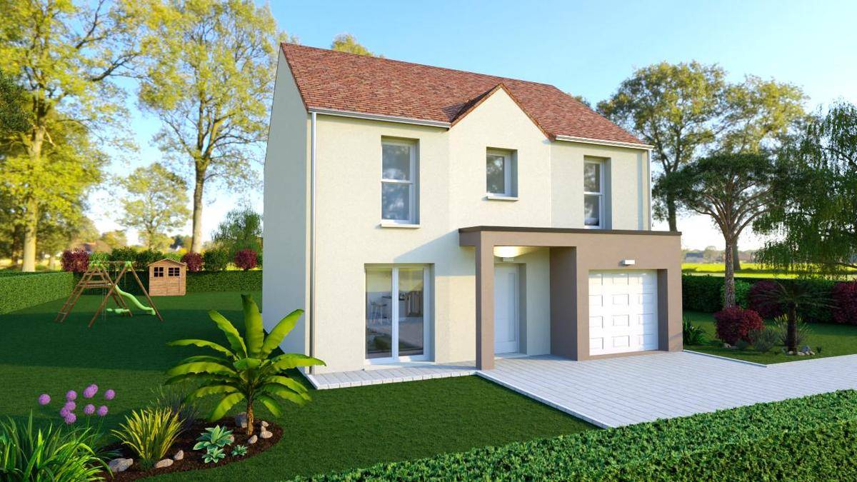 Programme terrain + maison à Provins en Seine-et-Marne (77) de 93 m² à vendre au prix de 266700€ - 1