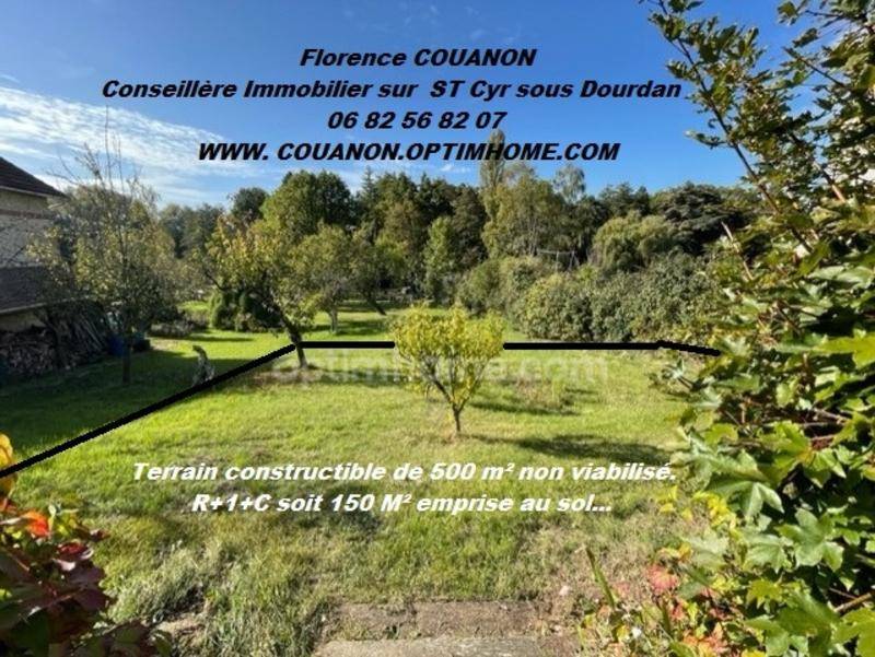 Terrain seul à Saint-Cyr-sous-Dourdan en Essonne (91) de 500 m² à vendre au prix de 141000€ - 1