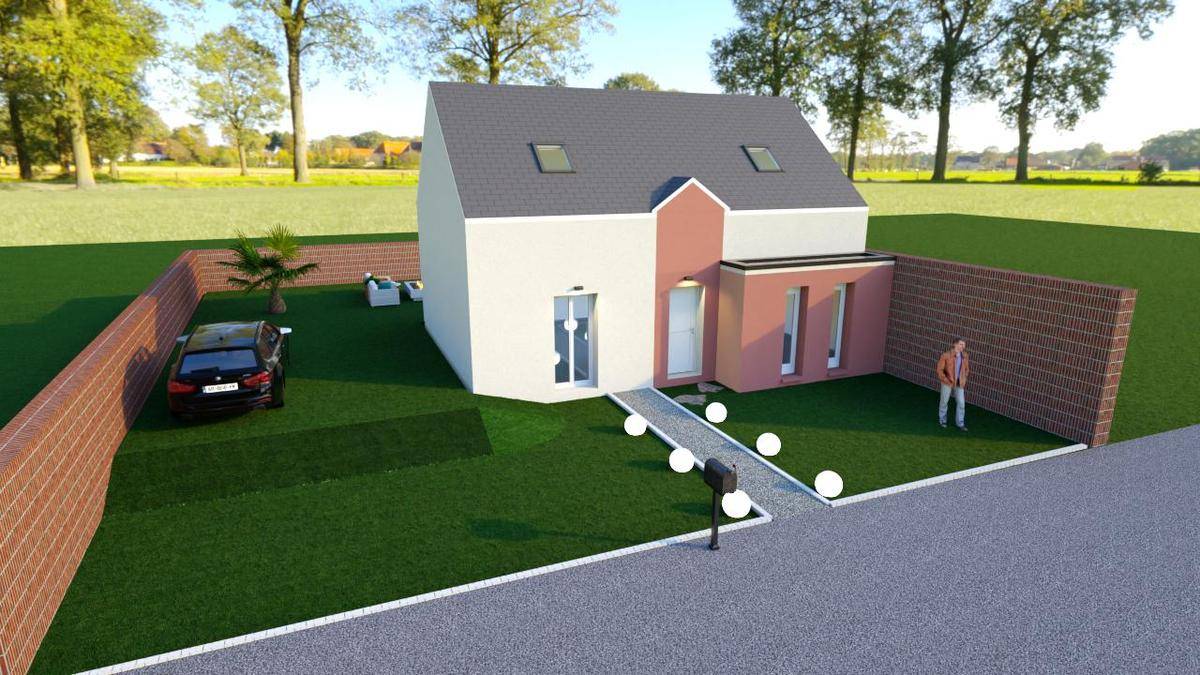 Programme terrain + maison à Juziers en Yvelines (78) de 90 m² à vendre au prix de 322900€ - 1