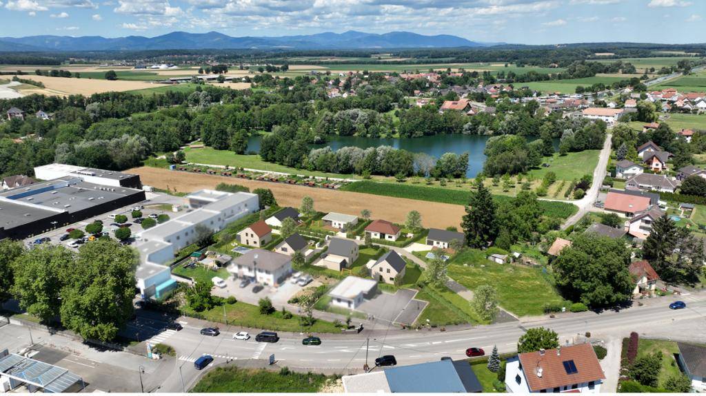 Terrain seul à Dannemarie en Haut-Rhin (68) de 621 m² à vendre au prix de 77600€ - 2