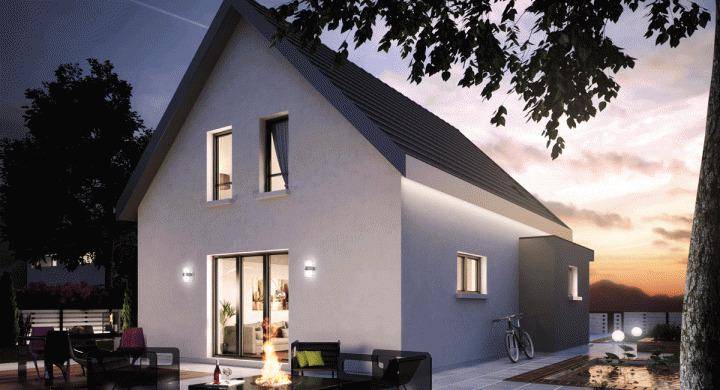 Programme terrain + maison à Chaux en Territoire de Belfort (90) de 1516 m² à vendre au prix de 376656€ - 1