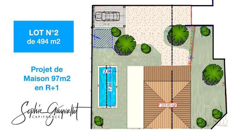 Terrain seul à Le Puy-Sainte-Réparade en Bouches-du-Rhône (13) de 494 m² à vendre au prix de 210000€ - 4