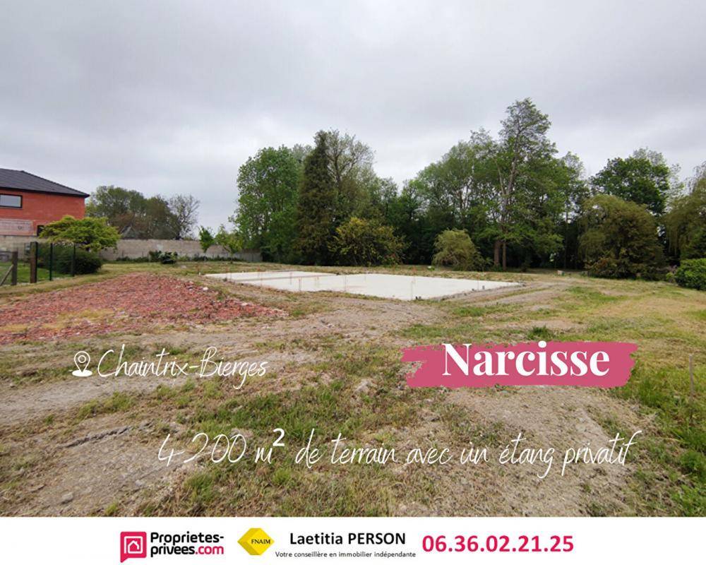 Terrain seul à Chaintrix-Bierges en Marne (51) de 4201 m² à vendre au prix de 125000€ - 1