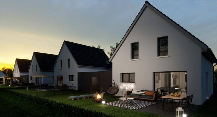 Programme terrain + maison à Habsheim en Haut-Rhin (68) de 265 m² à vendre au prix de 355500€ - 1