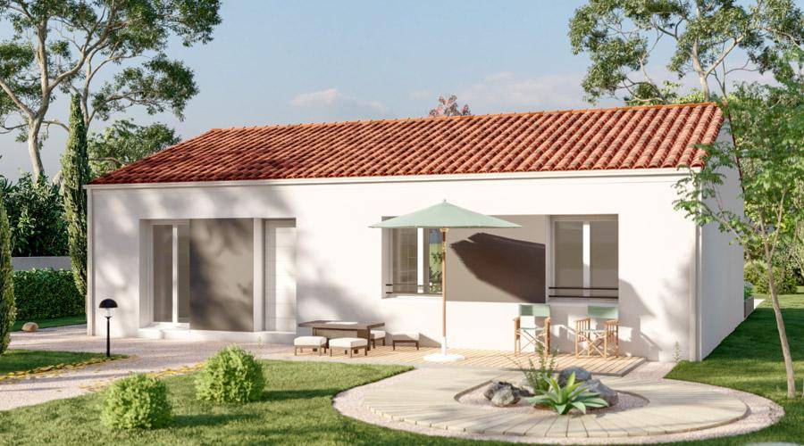 Programme terrain + maison à Ballon en Charente-Maritime (17) de 539 m² à vendre au prix de 206750€ - 1